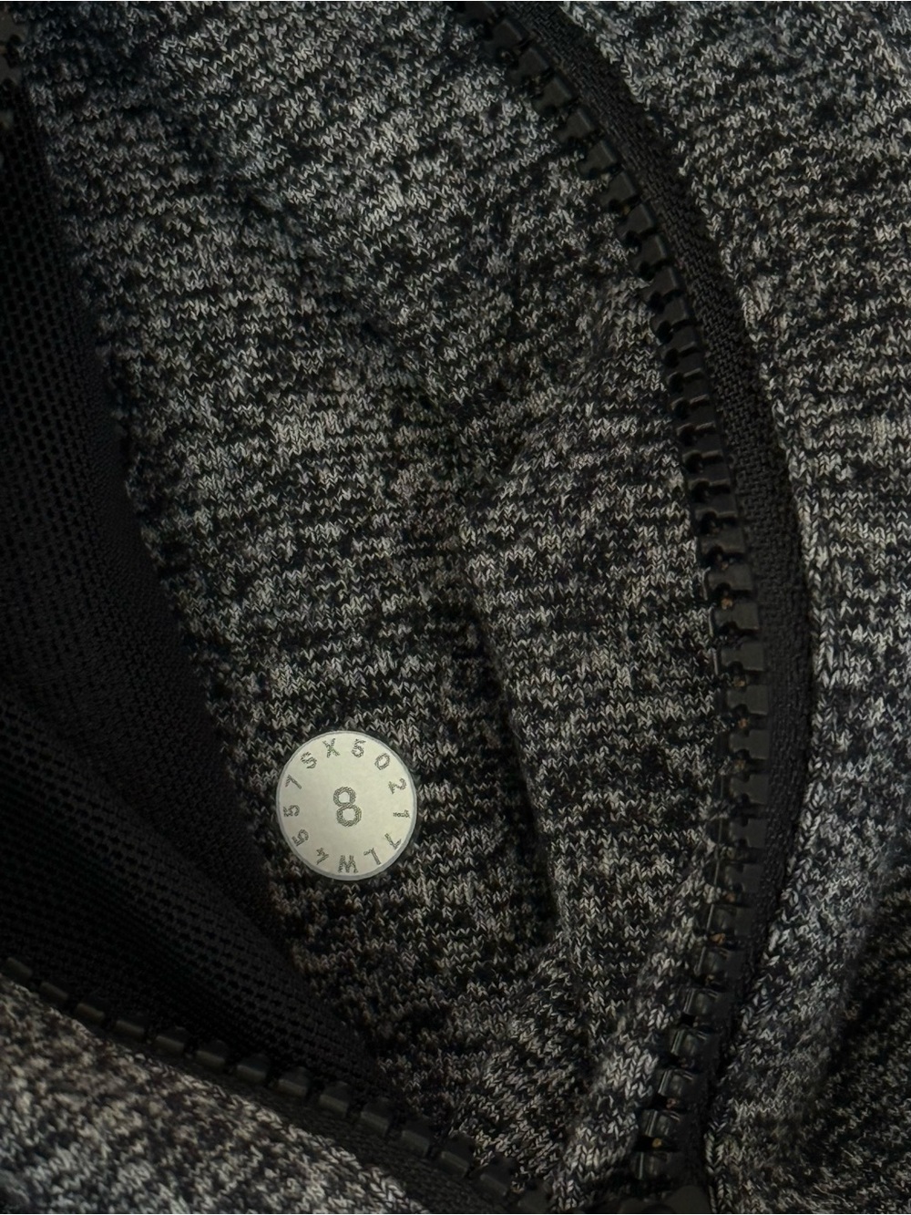 Lululemon Define Jacket Heathered Black sz 8 - Picture 5 of 8